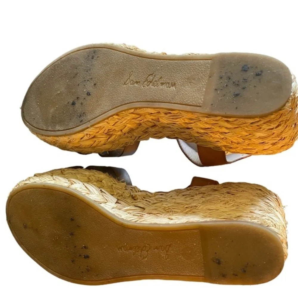 Sam Edelman Darline Espadrilles Women’s Size 7.5 Goldish Sandals 7 1/2 Glitzy